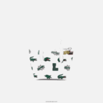 Lacoste תיק ננו בהדפס קומיקס DZ4D0D2883 blanc croc allover l05 נשים - Image 3