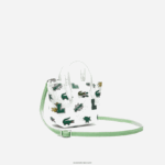 Lacoste תיק ננו בהדפס קומיקס DZ4D0D2883 blanc croc allover l05 נשים - Image 4