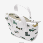 Lacoste תיק ננו בהדפס קומיקס DZ4D0D2883 blanc croc allover l05 נשים - Image 5