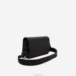 Lacoste תיק סגירת דש מעור עגל של שאנטאקו DZ4D0D1970 שחור 000 גברים - Image 3