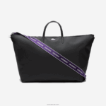 Lacoste תיק סוף שבוע ברצועת כתף קונטרסט DZ4D0D2823 noir samui k48 נשים