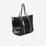 Lacoste תיק סוף שבוע מתקפל בהדפס ניגודי DZ4D0D2839 נואר בלאן 279 נשים - Image 4