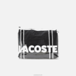 Lacoste תיק סוף שבוע מתקפל בהדפס ניגודי DZ4D0D2839 נואר בלאן 279 נשים - Image 6