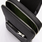 Lacoste תיק עור צמוד של chantaco DZ4D0D2014 שחור 000 גברים - Image 4