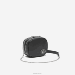 Lacoste תיק קרוסאובר קטן מעור גרגירים DZ4D0D2853 שחור 000 נשים - Image 3