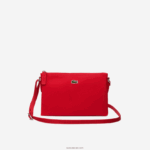 Lacoste תיק קרוסאובר שטוח קונספט l.12.12 DZ4D0D2771 אדום בסיכון גבוה 883 נשים