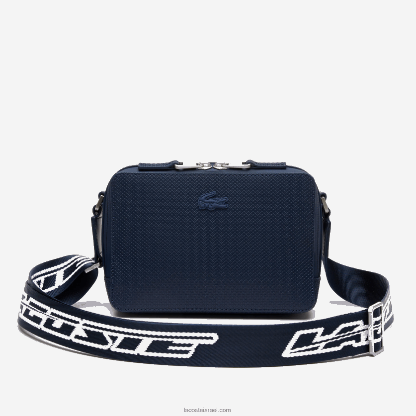 Lacoste תיק רצועת לוגו של chantaco DZ4D0D1955 bleu nuit blanc m05 גברים - Image 1