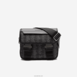 Lacoste תיק שליח מונוגרמה קצוץ בתערובת DZ4D0D2067 מונוגרמה נואר גרי H45 גברים - Image 3