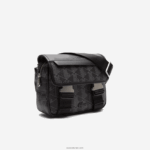 Lacoste תיק שליח מונוגרמה קצוץ בתערובת DZ4D0D2067 מונוגרמה נואר גרי H45 גברים - Image 5