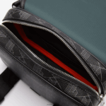 Lacoste תיק שליח מונוגרמה קצוץ בתערובת DZ4D0D2067 מונוגרמה נואר גרי H45 גברים - Image 6
