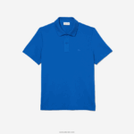Lacoste תנועה אקטיבית נושמת פיקה פולו כותנה DZ4D0D174 כחול kxb גברים