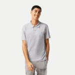 Lacoste תנועה אקטיבית נושמת פיקה פולו כותנה DZ4D0D175 chine אפור cca גברים