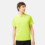 Lacoste תנועה אקטיבית נושמת פיקה פולו כותנה DZ4D0D261 צהוב 90v גברים