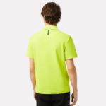 Lacoste תנועה אקטיבית נושמת פיקה פולו כותנה DZ4D0D261 צהוב 90v גברים - Image 3