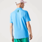 Lacoste תנועה אקטיבית נושמת פיקה פולו כותנה DZ4D0D898 כחול 4xa גברים - Image 3
