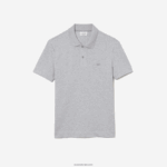 Lacoste תנועה אקטיבית נושמת פיקה פולו כותנה DZ4D0D175 chine אפור cca גברים - Image 4