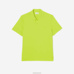 Lacoste תנועה אקטיבית נושמת פיקה פולו כותנה DZ4D0D261 צהוב 90v גברים - Image 4