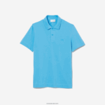 Lacoste תנועה אקטיבית נושמת פיקה פולו כותנה DZ4D0D898 כחול 4xa גברים - Image 4