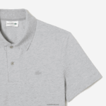 Lacoste תנועה אקטיבית נושמת פיקה פולו כותנה DZ4D0D175 chine אפור cca גברים - Image 5