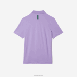 Lacoste תנועה אקטיבית נושמת פיקה פולו כותנה DZ4D0D602 gfu סגול גברים - Image 6