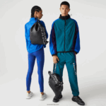 Lacoste תרמיל שטוח בקואורדינטות גיאוגרפיות בניגוד DZ4D0D2105 נואר בלאן 279 נשים - Image 2
