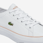 Lacoste gripshot bl עור ונעלי ספורט סינתטיות DZ4D0D2695 לבן וורוד בהיר 1y9 נשים - Image 6