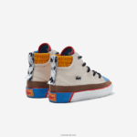 Lacoste gripshot חורף אמצע נעלי חוץ DZ4D0D2986 אוף לבן וצהוב ht3 תינוקות - Image 2