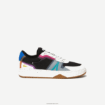 Lacoste l001 נעלי ספורט אקולוגיות סינתטיות וטקסטיל בצבע בלוק DZ4D0D1850 שחור 02h גברים