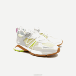 Lacoste l003 סניקרס קולור בלוק טקסטיל DZ4D0D2753 לבן/כחול 080 נשים - Image 2