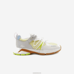 Lacoste l003 סניקרס קולור בלוק טקסטיל DZ4D0D2753 לבן/כחול 080 נשים