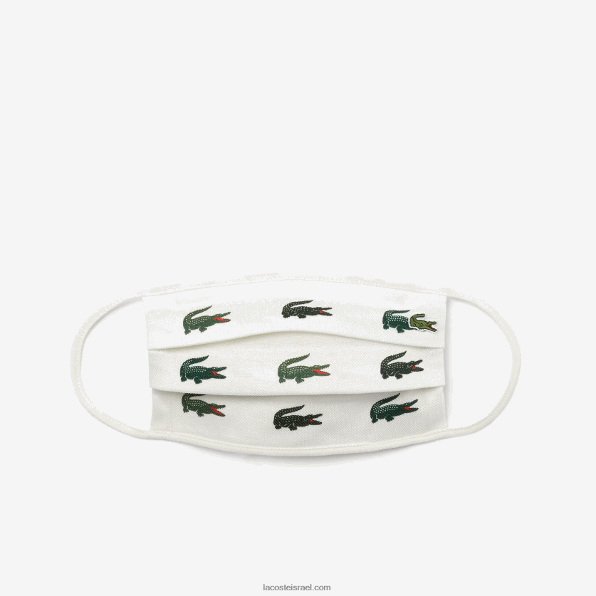 Lacoste l.12.12 מסכות פנים מכותנה חבילה 3 DZ4D0D2290 ירוק לבן 2bt גברים - Image 2