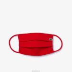 Lacoste l.12.12 מסכת הגנה לפנים כותנה פיקה DZ4D0D2321 אדום 240 גברים