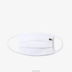 Lacoste l.12.12 מסכת הגנה לפנים כותנה פיקה DZ4D0D2322 לבן 001 גברים