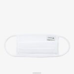 Lacoste l.12.12 מסכת הגנה לפנים כותנה פיקה DZ4D0D2322 לבן 001 גברים - Image 3