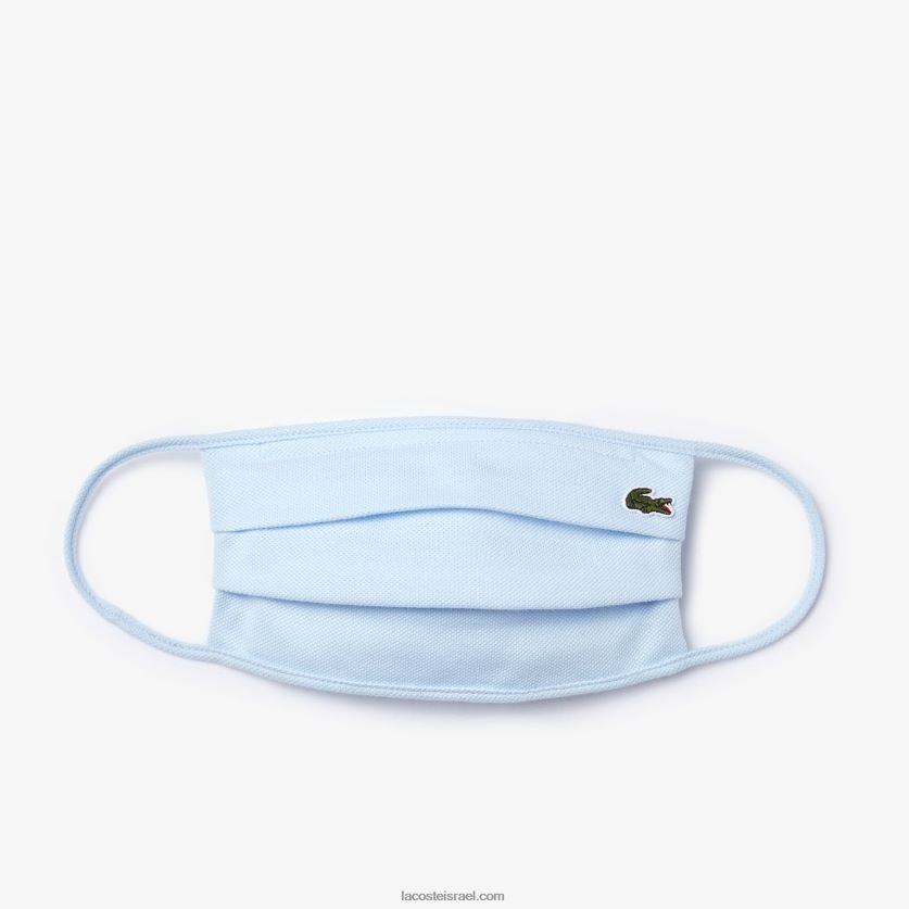 Lacoste l.12.12 מסכת הגנה לפנים כותנה פיקה DZ4D0D2323 כחול בהיר t01 גברים - Image 1