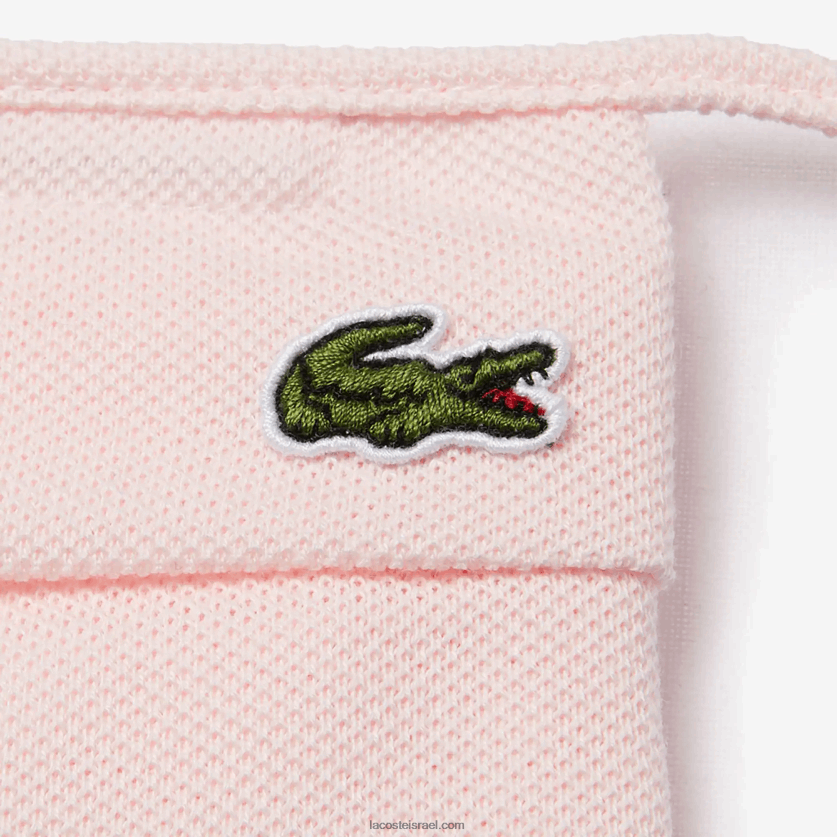 Lacoste l.12.12 מסכת הגנה לפנים כותנה פיקה DZ4D0D2324 ורוד בהיר t03 גברים - Image 2