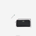 Lacoste l.12.12 קונספט petit pique 12 כרטיסים ארנק רוכסן DZ4D0D2813 שחור 000 נשים - Image 3