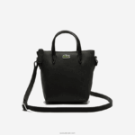 Lacoste l.12.12 קונספט petit pique מצופה בד מיני תיק רוכסן DZ4D0D2820 שחור 000 נשים - Image 3
