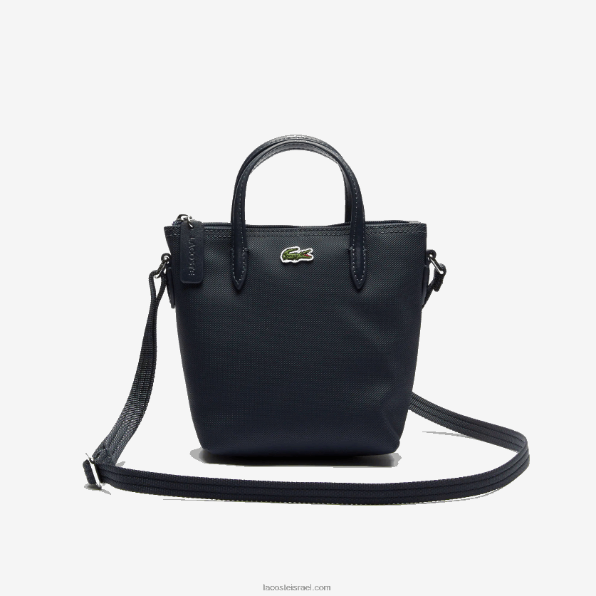 Lacoste l.12.12 קונספט petit pique מצופה בד מיני תיק רוכסן DZ4D0D2819 ליקוי חמה 141 נשים - Image 3