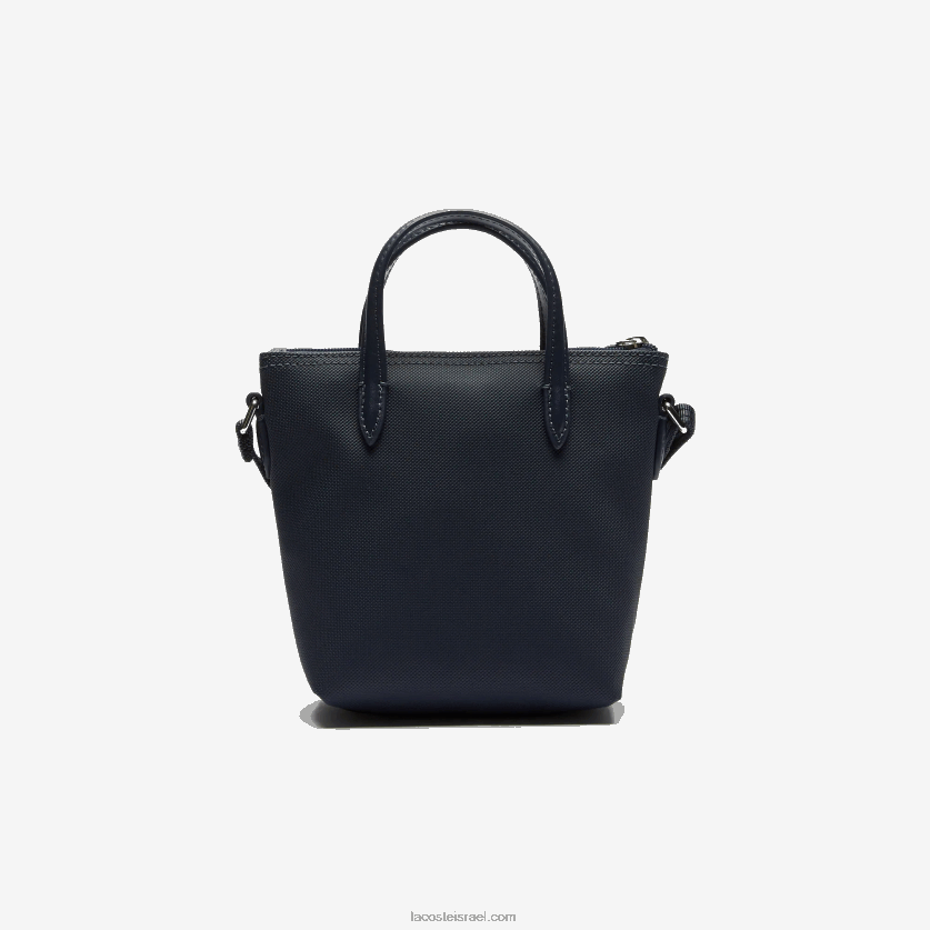 Lacoste l.12.12 קונספט petit pique מצופה בד מיני תיק רוכסן DZ4D0D2819 ליקוי חמה 141 נשים - Image 4