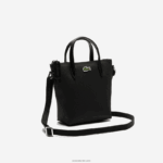 Lacoste l.12.12 קונספט petit pique מצופה בד מיני תיק רוכסן DZ4D0D2820 שחור 000 נשים - Image 5