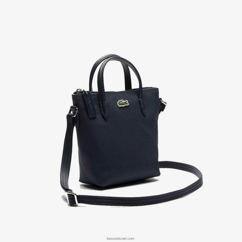 Lacoste l.12.12 קונספט petit pique מצופה בד מיני תיק רוכסן DZ4D0D2819 ליקוי חמה 141 נשים - Image 5