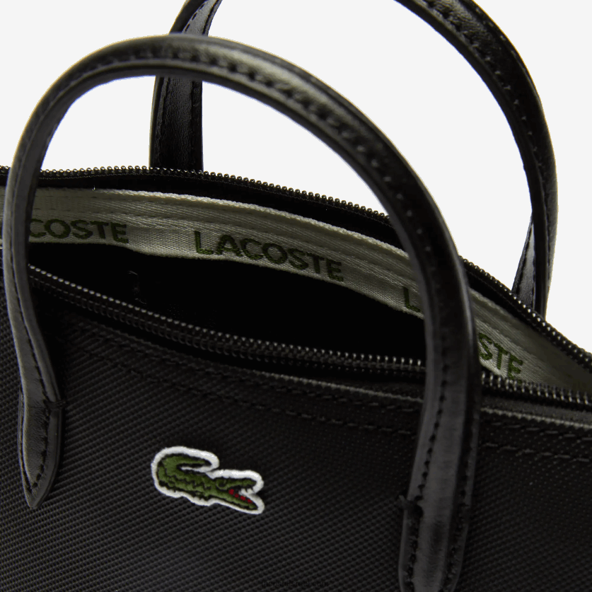 Lacoste l.12.12 קונספט petit pique מצופה בד מיני תיק רוכסן DZ4D0D2820 שחור 000 נשים - Image 6