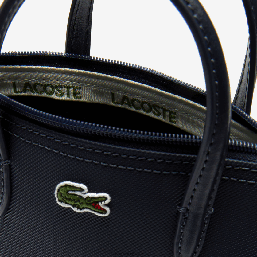 Lacoste l.12.12 קונספט petit pique מצופה בד מיני תיק רוכסן DZ4D0D2819 ליקוי חמה 141 נשים - Image 6