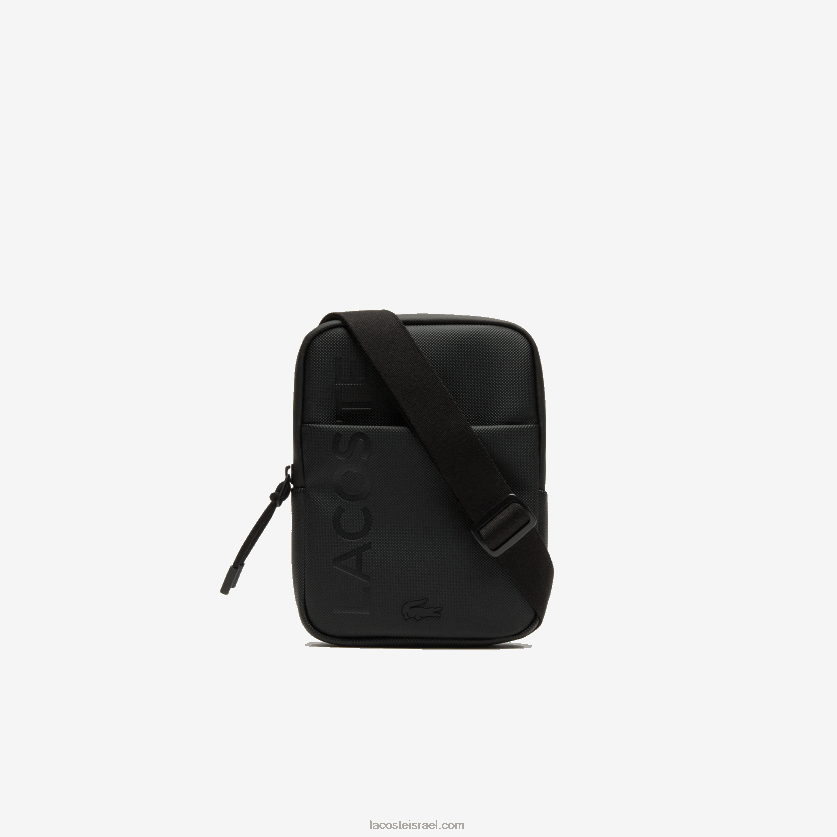 Lacoste l.12.12 תיק שטוח קטן עם רוכסן ממותג DZ4D0D2008 שחור 000 גברים - Image 2