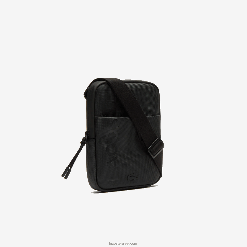 Lacoste l.12.12 תיק שטוח קטן עם רוכסן ממותג DZ4D0D2008 שחור 000 גברים - Image 4