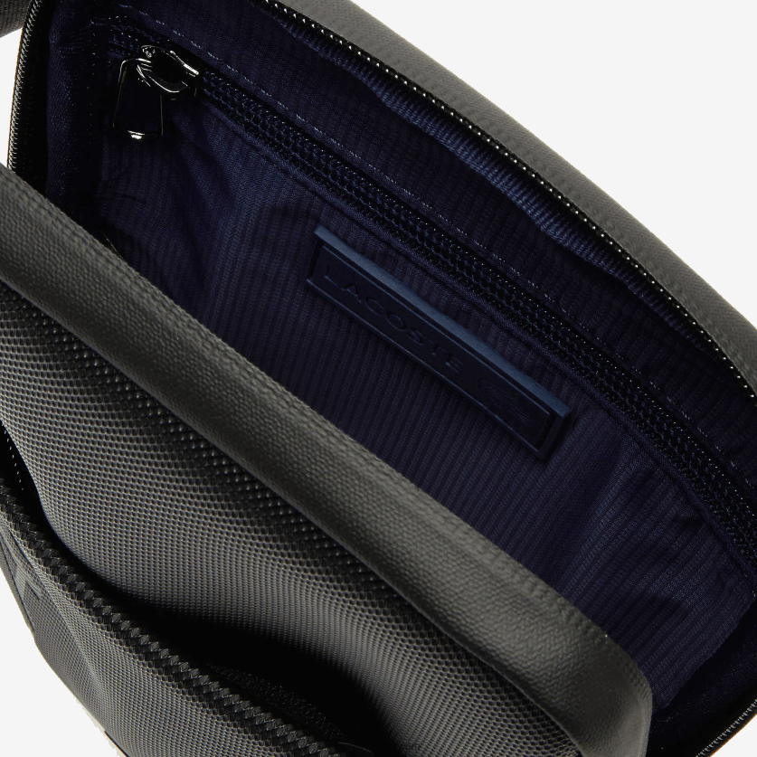 Lacoste l.12.12 תיק שטוח קטן עם רוכסן ממותג DZ4D0D2008 שחור 000 גברים - Image 5