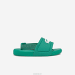 Lacoste l.30 שקופיות סינתטיות DZ4D0D2966 ירוק ולבן 1r7 תינוקות