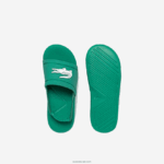 Lacoste l.30 שקופיות סינתטיות DZ4D0D2966 ירוק ולבן 1r7 תינוקות - Image 3