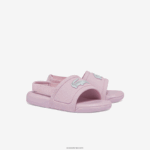 Lacoste l.30 שקופיות סינתטיות DZ4D0D2967 ורוד בהיר ולבן 208 תינוקות - Image 2